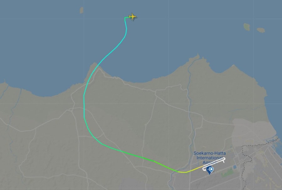 Sriwijaya Airline route before disappearing