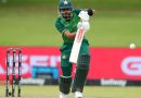 Babar Azam taking a cricket shot