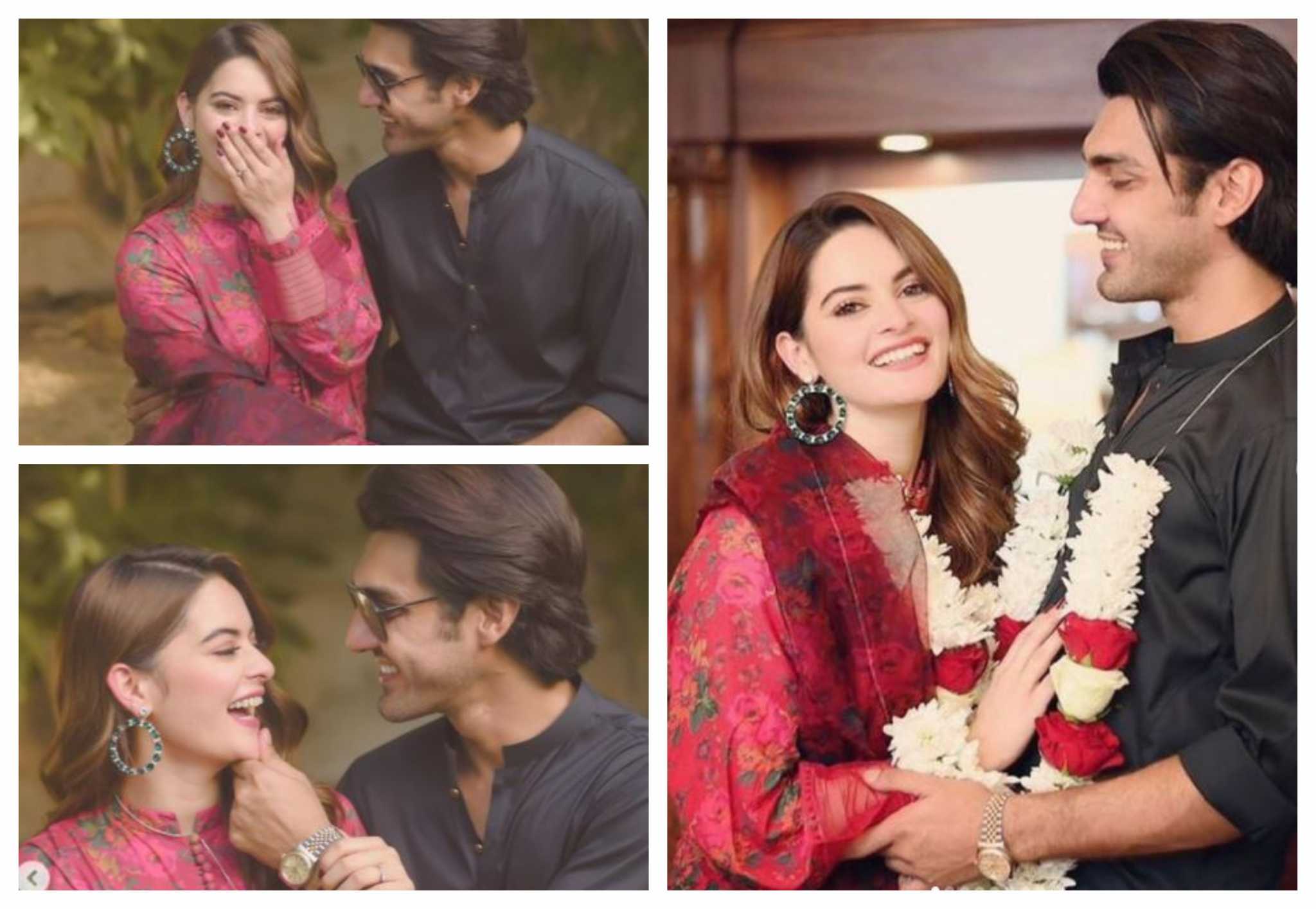 Minal Khan Ahsan Mohsin Ikram Share Engagement Pictures Pakistan Observer 8724