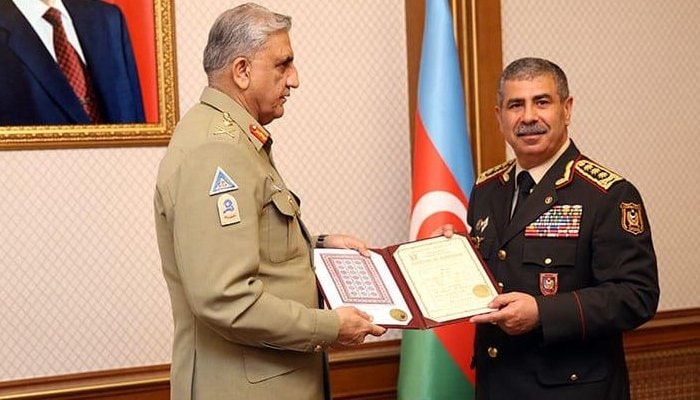 COAS Gen Bajwa, Azerbaijan president discuss military cooperation, regional security