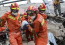 China: Rescue teams pull 7 people from rubble of collapsed hotel