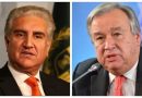 UN Chief, FM Qureshi discuss evolving situation in Afghanistan