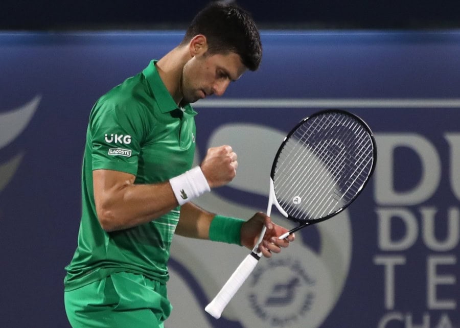 Djokovic makes triumphant return at Dubai Tennis Championships