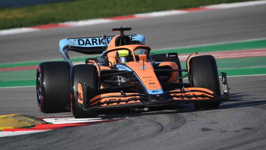 Lando Norris the fastest on day 1 as F1 testing begins