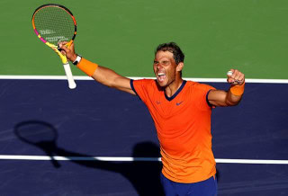 Nadal downs Kyrgios to remain unbeaten this year
