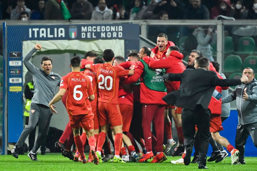 N. Macedonia knock Italy out of Qatar World Cup