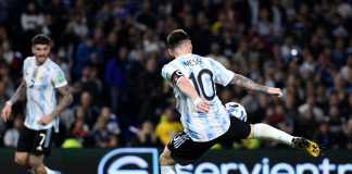Messi all smiles as Argentina beat Venezuela