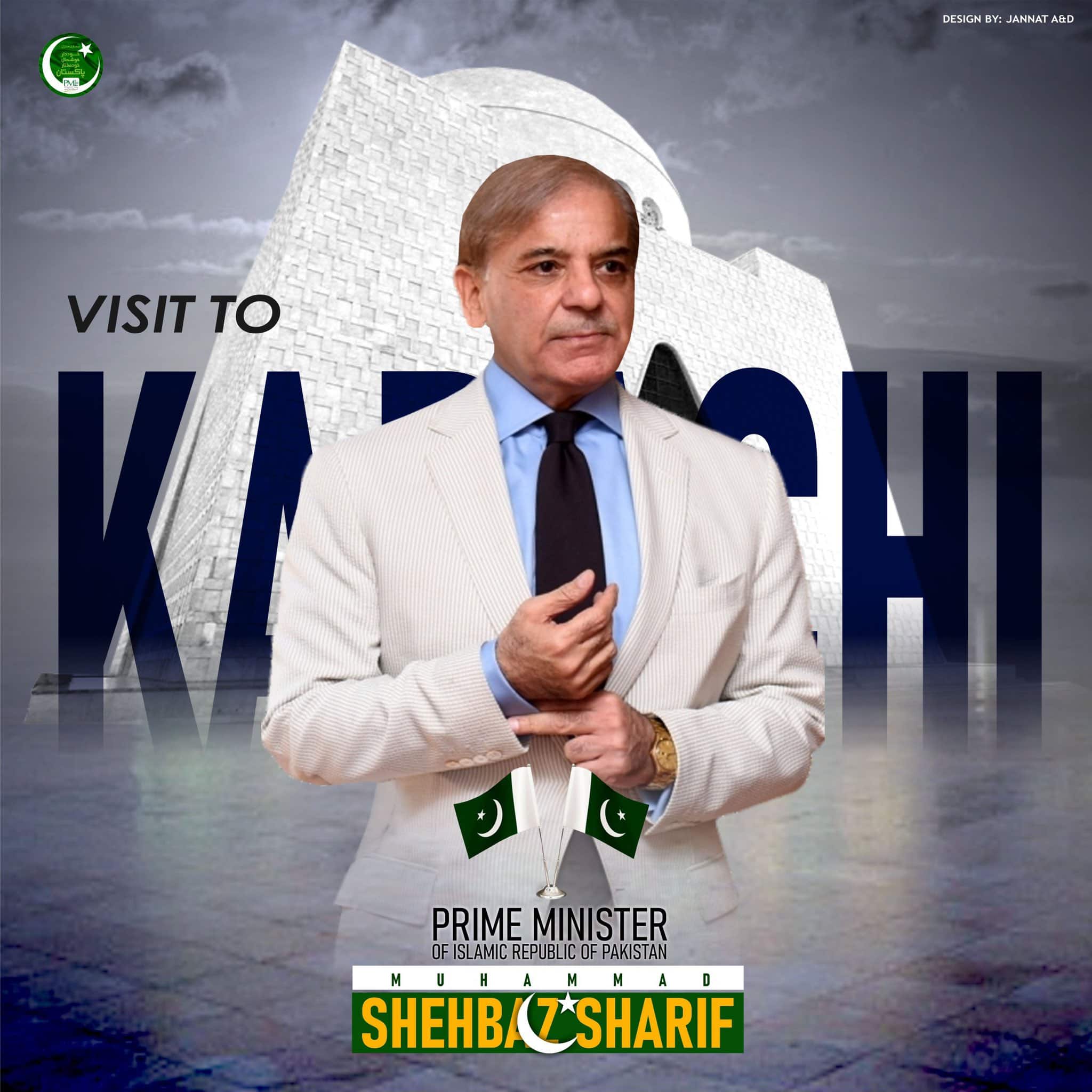 Prime Minister Shehbaz Sharif To Embark On Day-long Visit To Karachi ...