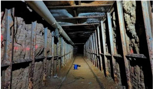 Authorities Discover Drug Smuggling Tunnel At Us Mexico Border Pakistan Observer 