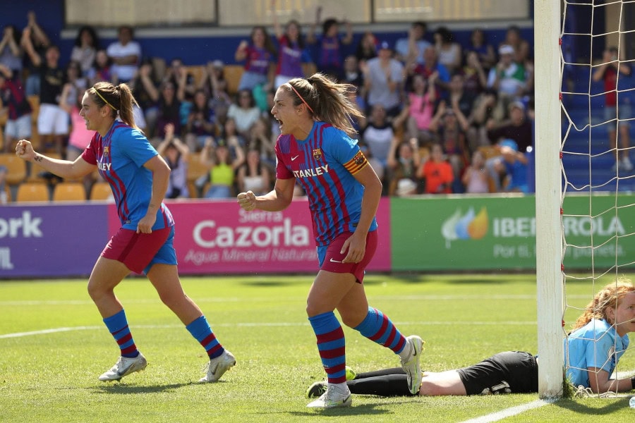 Barcelona femeni score during the Copa de la Reina