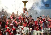 AC Milan win the Serie A title after 11 years