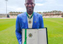 Darren Sammy with his Sitara-i-Pakistan award