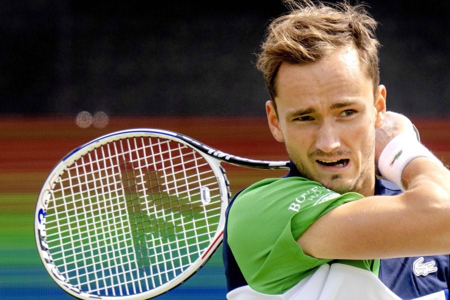 Daniil Medvedev is in the quarterfinals of the Halle Open