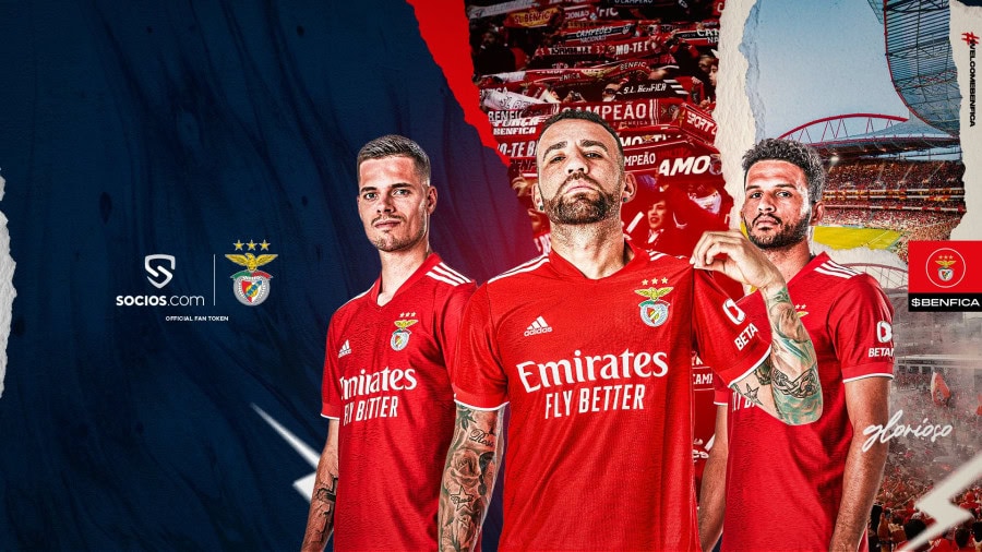 Benfica and cryptocurrency firm Socios have signed a deal