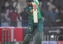 Babar Azam plays a stroke