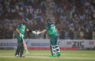 Babar Azam and Imam-ul-Haq while batting