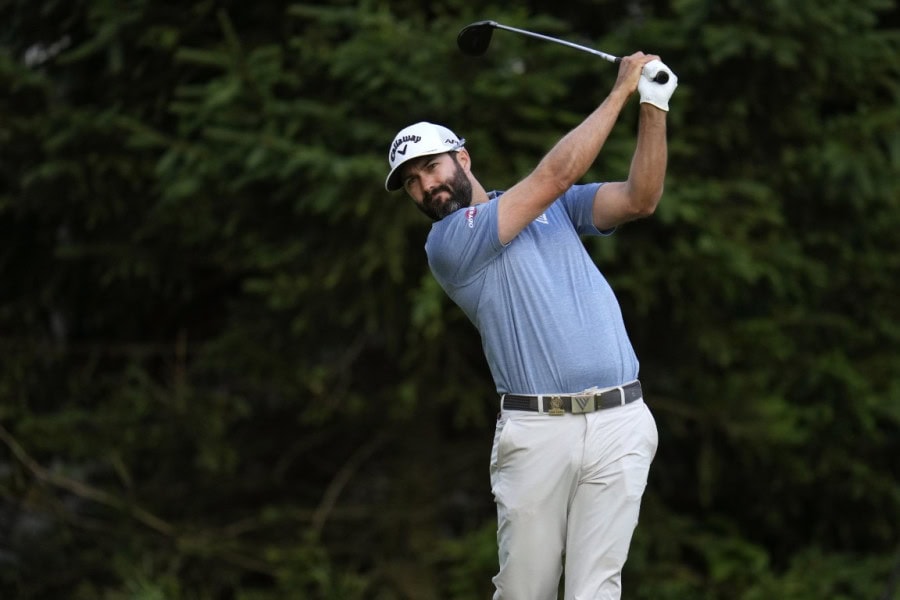 Adam Hadwin is leading the US Open