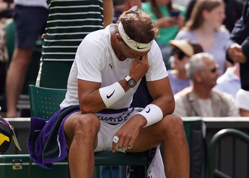 Nadal has an injury ruling him out of the Wimbledon semi final