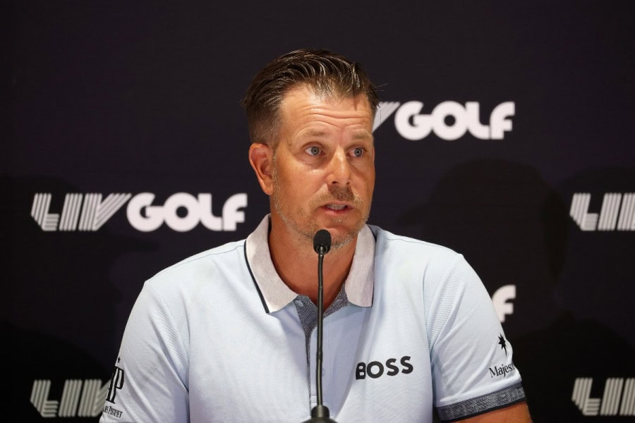 Henrik Stenson leads LIV Bedminster after day 1