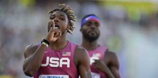 Noah Lyles leads USA's sweep of 200m at World Athletics Championships