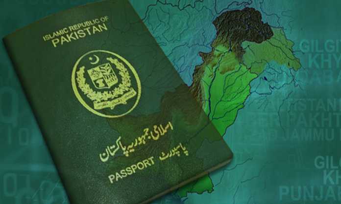 Pakistani passport ranked