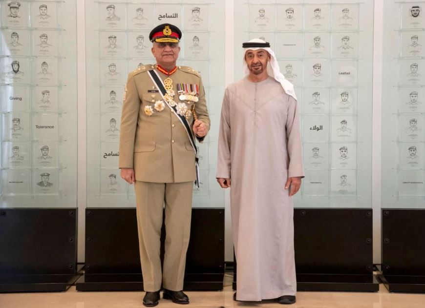 COAS General Bajwa UAE's highest civil award