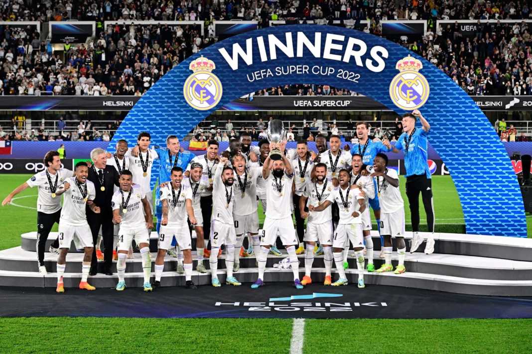 Real Madrid win the UEFA Super Cup