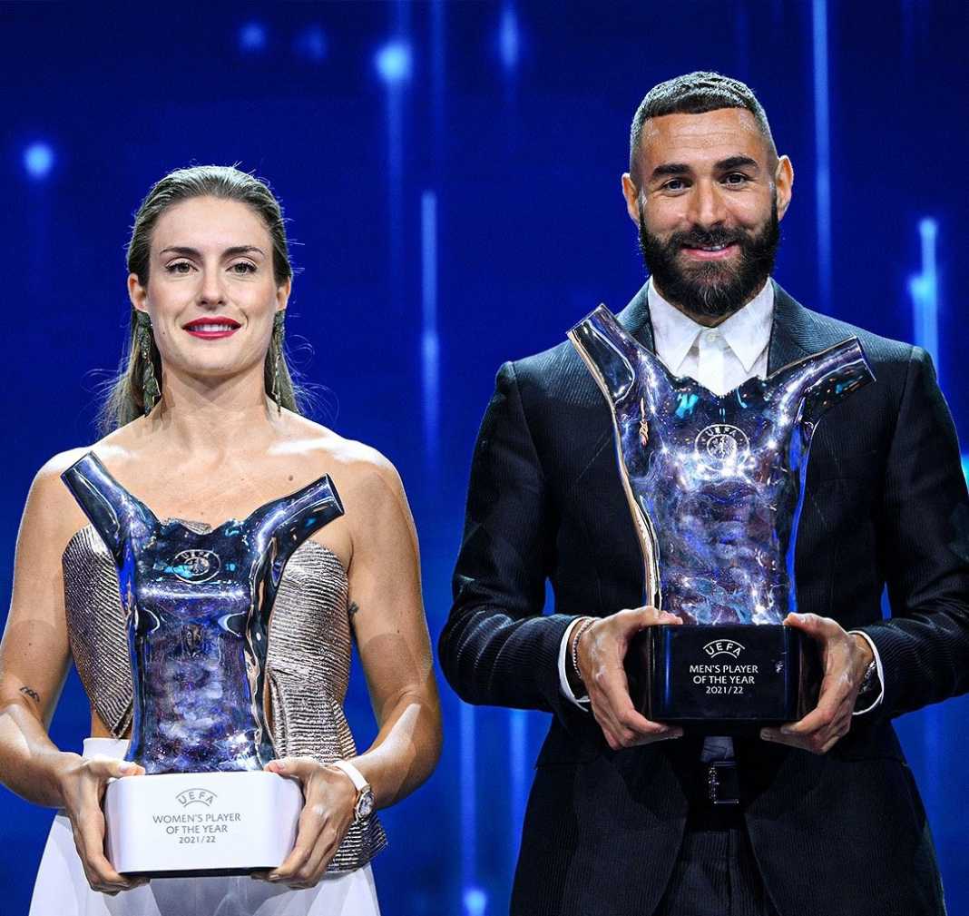 Karim Benzema, Alexia Putellas win UEFA Player of the Year awards