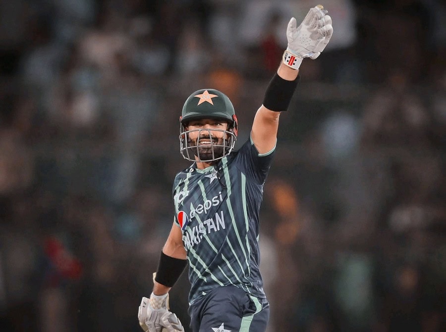 Rizwan achieved another personal milestone against New Zealand during the 5th T20I