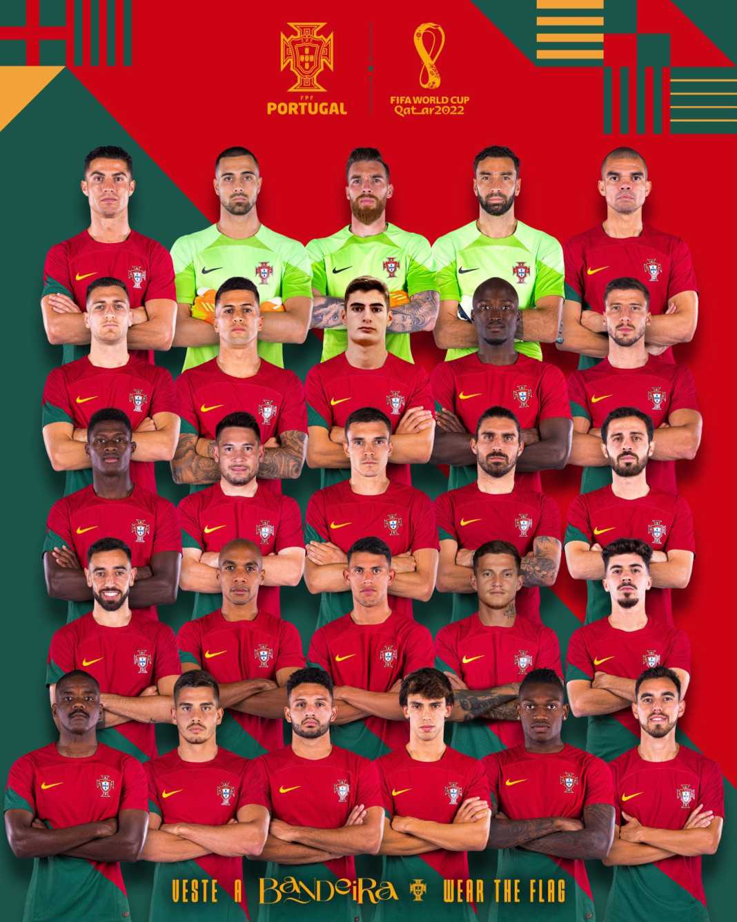 Portugal announce squad for Ronaldo's last hurrah at World Cup