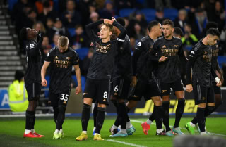 Arsenal beat Brighton to go seven points clear in the Premier League