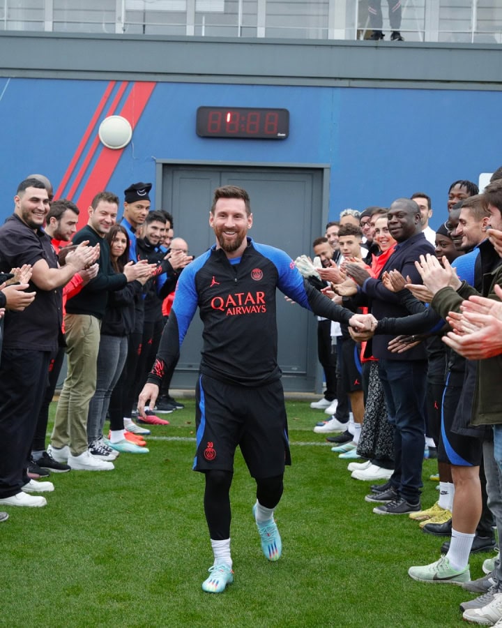 Lionel Messi has returned to training with PSG