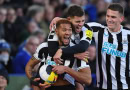 Newcastle United celebrate scoring against Southampton