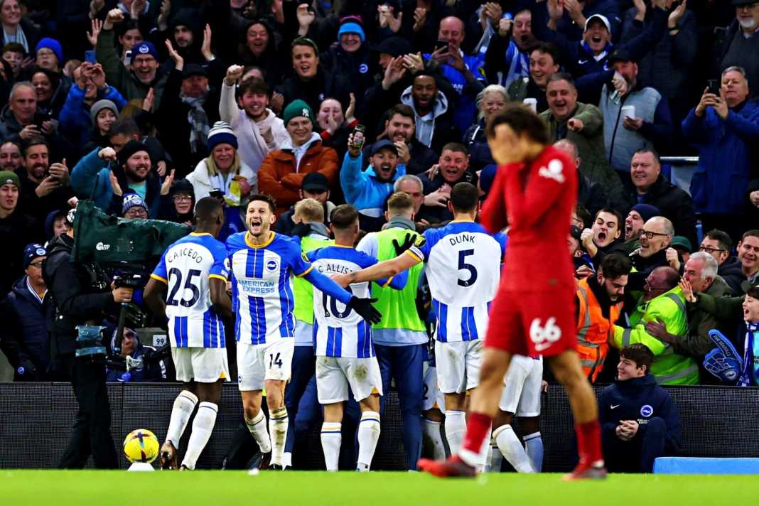 Premier League: Liverpool sink further with loss to Brighton