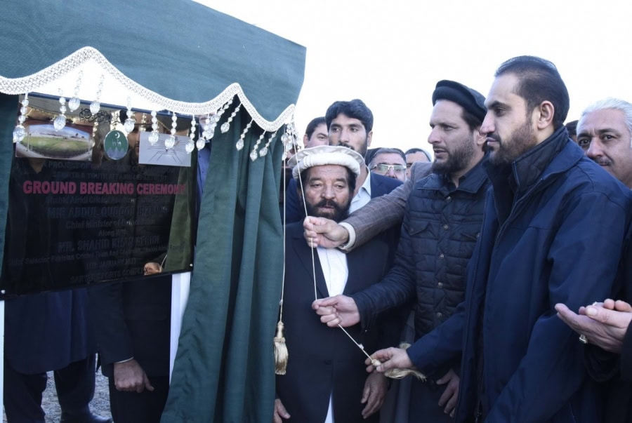 Shahid Afridi building a cricket academy in Quetta