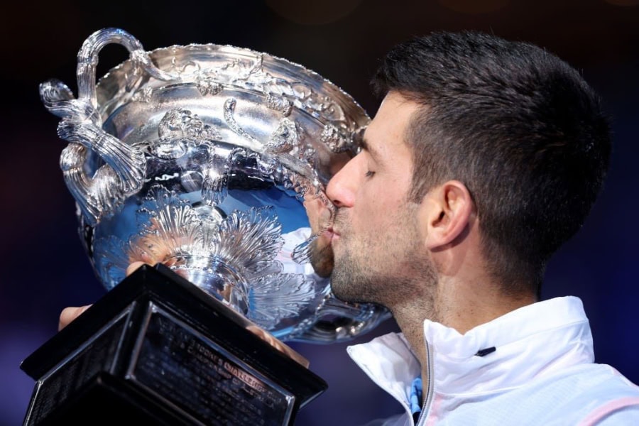 Novak Djokovic lifts his 10th Australian Open title