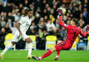 Real Madrid in action against Real Sociedad