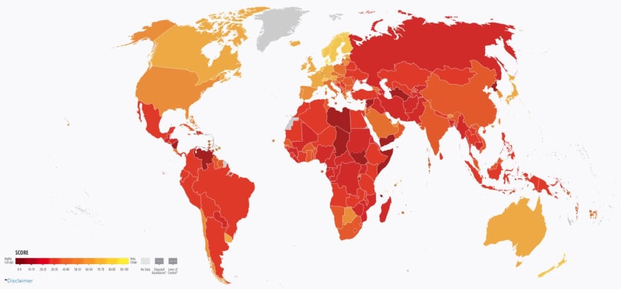 Pakistan corruption index