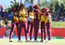 West Indies celebrate a wicket in their match against Pakistan in Womens T20 World Cup