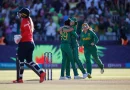 South Africa celebrate beating England in the womens T20 World Cup