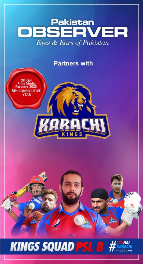 Karachi Kings and Pakistan Observer announce Print Media partnership for 8th consecutive year