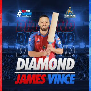 James Vince will represent Karachi Kings in PSL 8