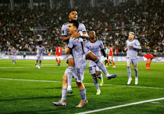 Real Madrid celebrate their win over Al Ahly in the Club World Cup