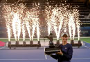 Barbora Krejcikova celebrates her Dubai Open title