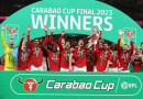 Manchester United celebrate winning the Carabao Cup