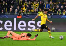 Dortmund in action against Chelsea