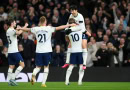 Tottenham celebrate a goal against West Ham