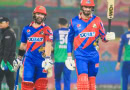 James Vince celebrates his fifty for Karachi Kings