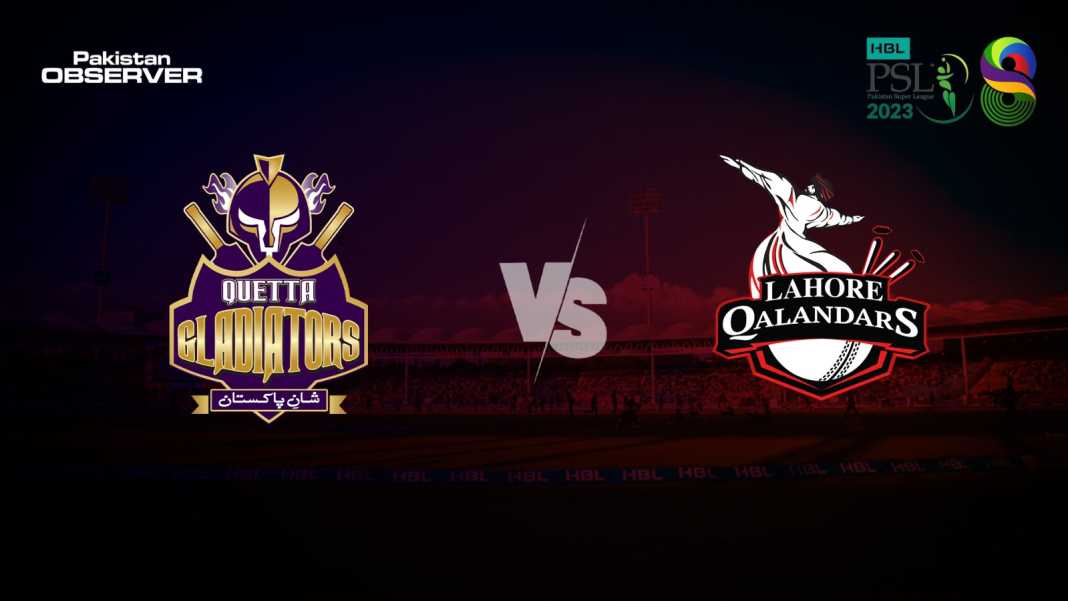 Quetta Gladiators will face Lahore Qalandars tonight