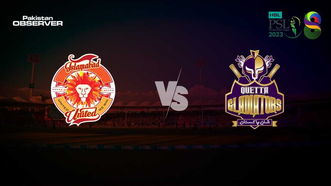 Islamabad United will take on Quetta Gladiators tonight
